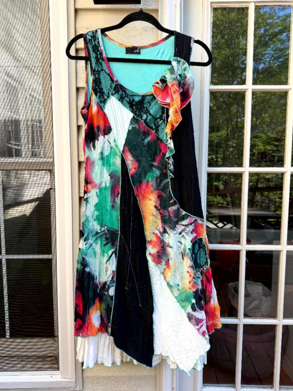 ME by Me Paris Artistic Patchwork Dress, Size France 3 /US M, Made in France